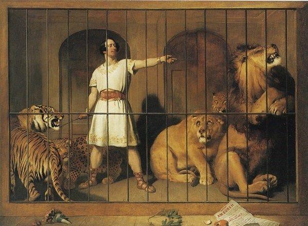 Edwin Landseer Mr Van Amburgh with Animals, London 1846 Print
