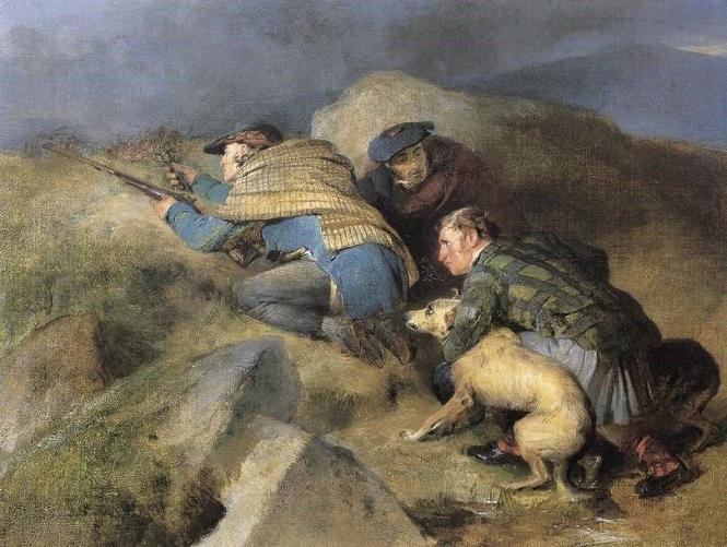Edwin Landseer Poachers Deerstalking Getting a Shot, 1831 Print
