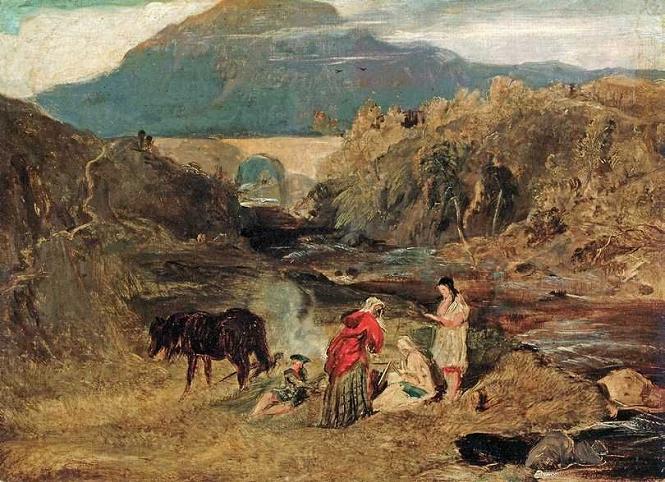 Edwin Landseer River in Highlands Print