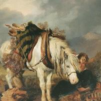 Edwin Landseer The Wood Cutter Canvas Print