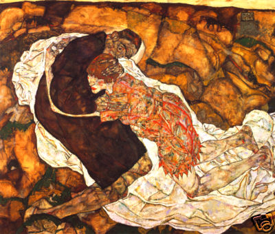 egon schiele Death & Maiden print