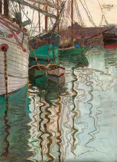 egon schiele Hafen von Triest print
