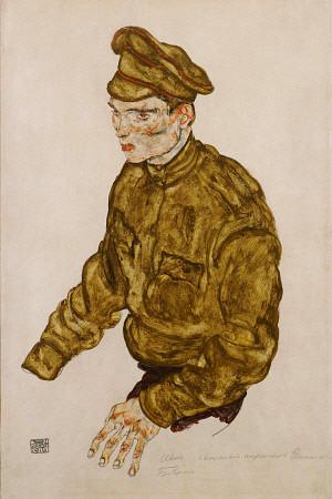 egon schiele Russian Prisoner Of War print