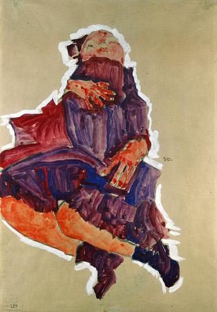 egon schiele Sleeping Child. Schlafendes Kind print