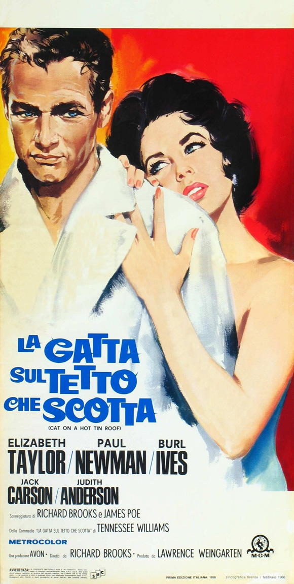 Elizabeth Taylor Cat On a Hot Tin Roof Poster