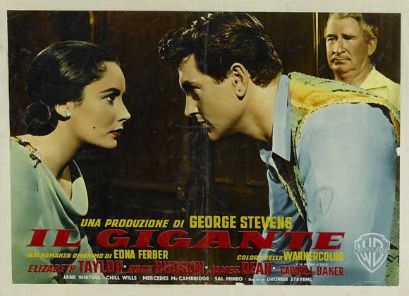 Elizabeth Taylor James Dean Giant Poster