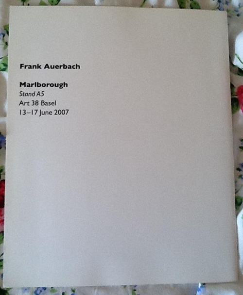 Frank Auerbach Basel Catalogue