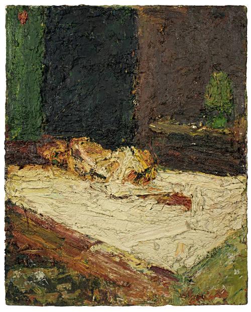 Frank Auerbach EOW Nude on Bed