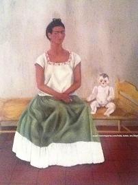 Frida Kahlo Self portrait on the Bed