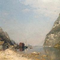 G Ramussen Fjord Canvas Print