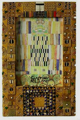 gustav klimt frame design for the stoclet freeze