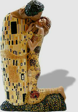 gustav klimt kiss parastone sculpture