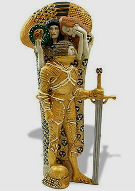 gustav klimt the knight parastone sculpture