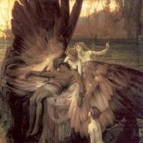 Herbert Draper The Lament of Icarus Canvas Print
