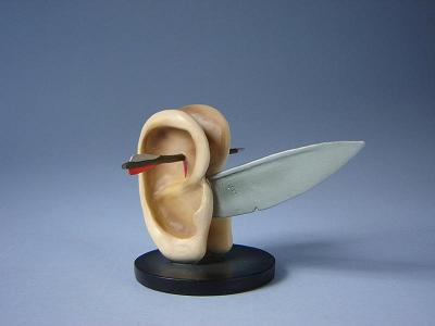 Bosch Ears with Knife Sculpture