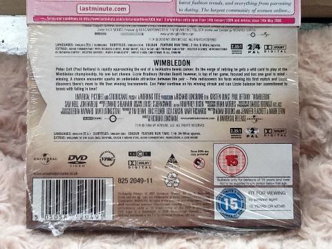 The Holiday/Love Actually/Wimbledon Dvd