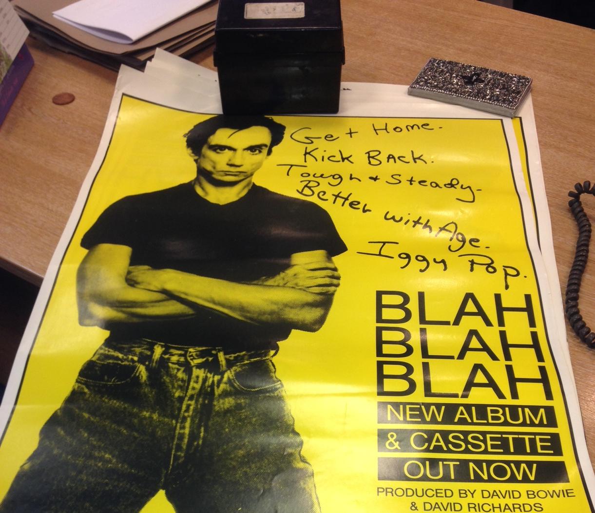 Iggy Pop Blah Blah Blah poster