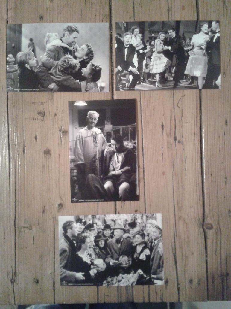James Stewart It's A Wonderful Life UK 65th Anniversary Dvd Artcards