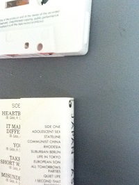 JAPAN Assemblage Misprinted UK Cassette Back Cover (1981)