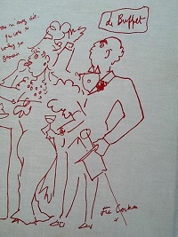 Jean Cocteau Original Drawing with provenance from Edouard Dermit