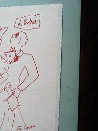 Jean Cocteau Original Drawing with provenance from Edouard Dermit