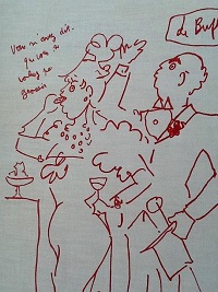 Jean Cocteau Original Drawing with provenance from Edouard Dermit