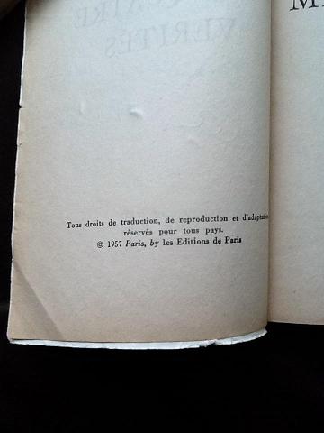 Jean Marais Mes Quatre Verites Signed French Paperback