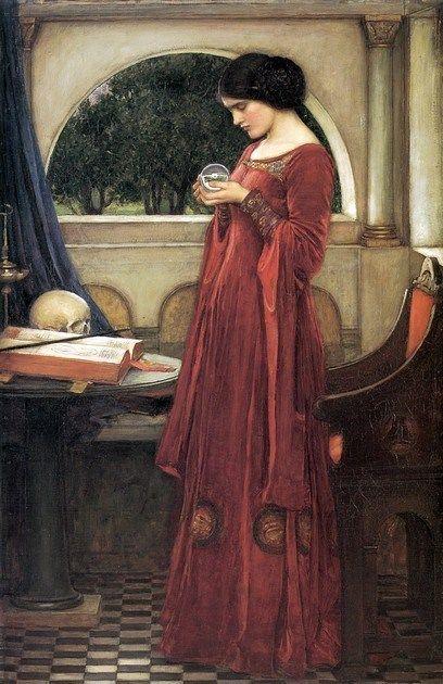 John William Waterhouse Crystal Ball Print