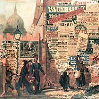 John Parry - London Street Scene (Billposting) Fine Art Print