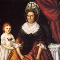 Joshua Johnson Mrs. John Moale (Ellin North) and Ellin North Moale Fine Art Print