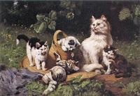 Julius Adma Kittens Galore Canvas Print
