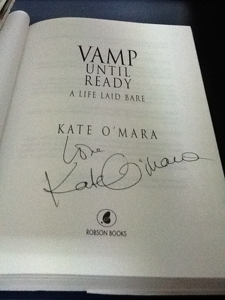 Kate O'Mara Signed Book