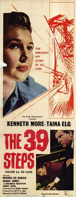 kenneth more the 39 steps movie poster