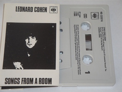 LEONARD COHEN - Songs From A Room Cassette Tape CBS4032074