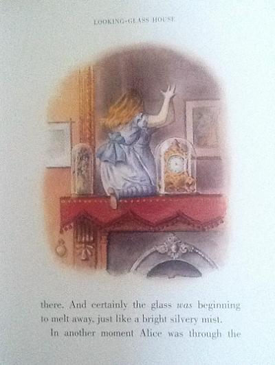 Lewis Carroll Looking Glass Illustrated Book