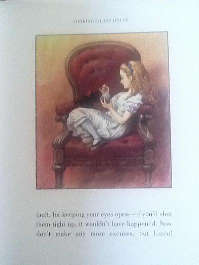 Lewis Carroll Looking Glass Illustrated Book