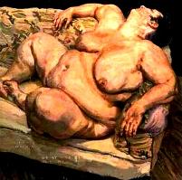 Lucian Freud Benefits Supervisor Resting, 1994