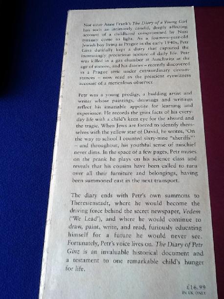 The Diary of Petr Ginz Hardcover Book