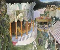 Dora Carrington Fairground at Henley Regatta Print