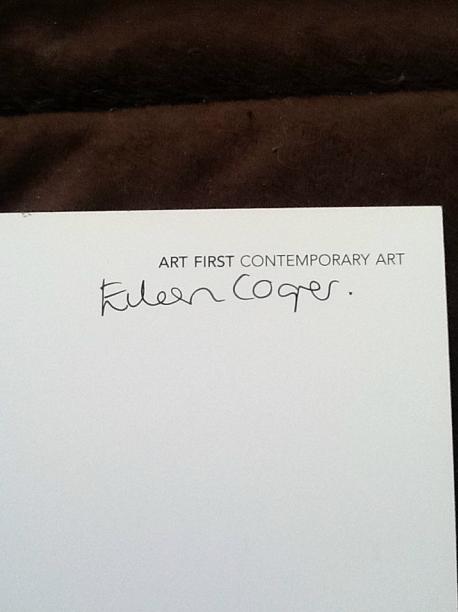 Eileen Cooper RA Signed Big Card 2000s