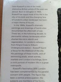 Leon Kossoff - Tate Gallery 1996 Book