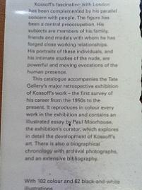 Leon Kossoff - Tate Gallery 1996 Book