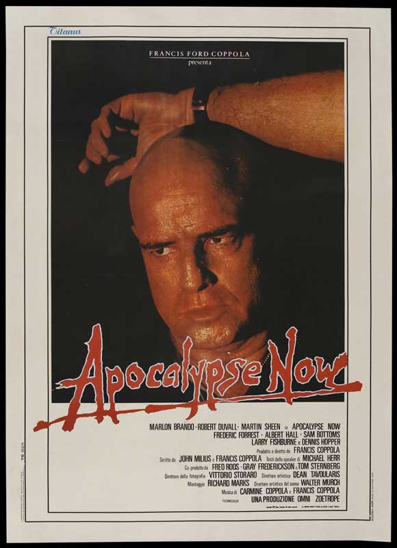 Marlon Brando Apocalypse Now Italian Movie Reproduction Poster