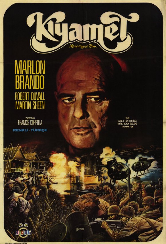 Marlon Brando Apocalypse Now Turkish Movie Reproduction Poster