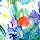raoul dufy bouquet d'iris et de coquelicots
