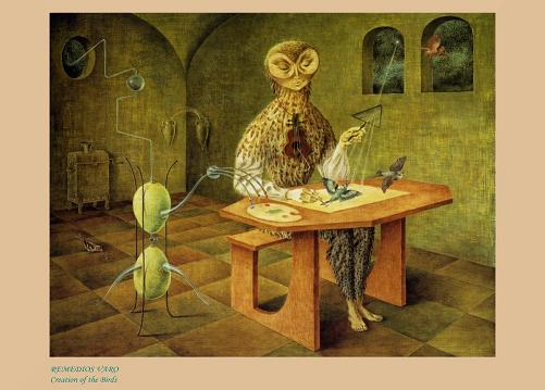 Remedios Varo Creation of the Birds (Creacion de las aves) c1957 250gsm Gloss ART CARD A3 Reproduction Poster