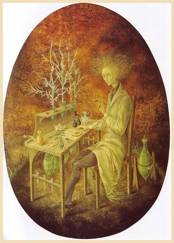 Remedios Varo Planta Insumisa (Insubmissive Plant) c1961 250gsm Gloss ART CARD A3 Reproduction Poster
