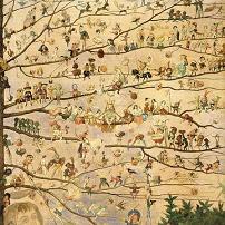 Richard Doyle Fairy Tree Canvas Print