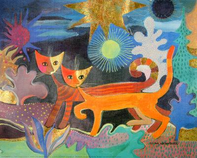 Rosina Wachtmeister Gatti Nel Paese Delle Meraviglie Print