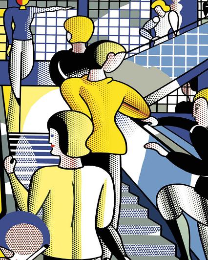 Roy Lichtenstein Bauhaus Stairway